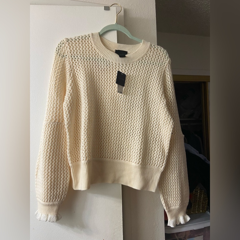 Magaschoni Knit Sweater Ivory - Picture 2 of 4